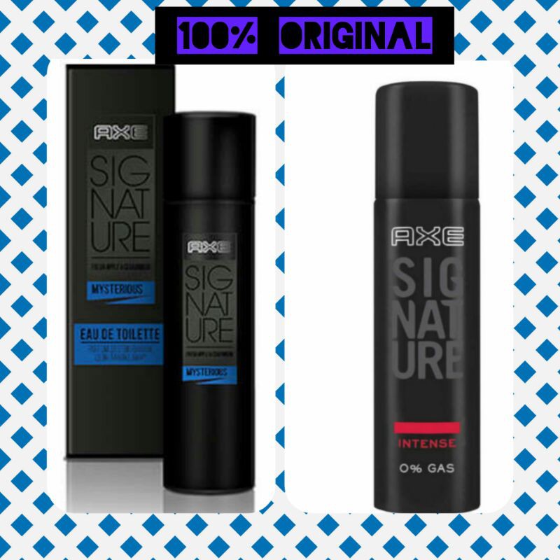 minyak wangi/parfum/pewangi badan untuk pria/laki-laki axe signature 122ml