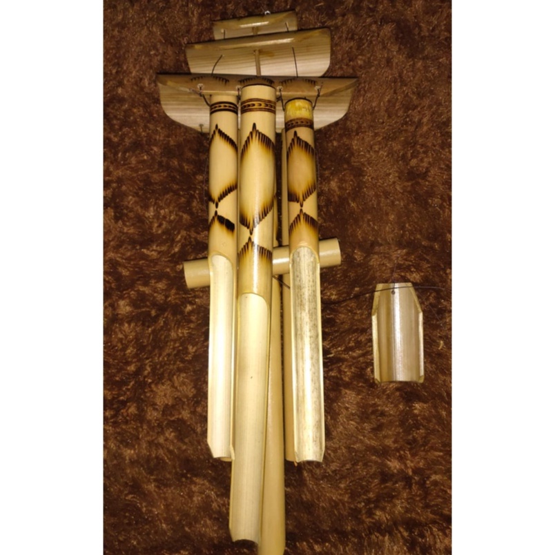Kluntung SUSUN Bambu KERAJINAN Tangan angklung angin bambu wind chime