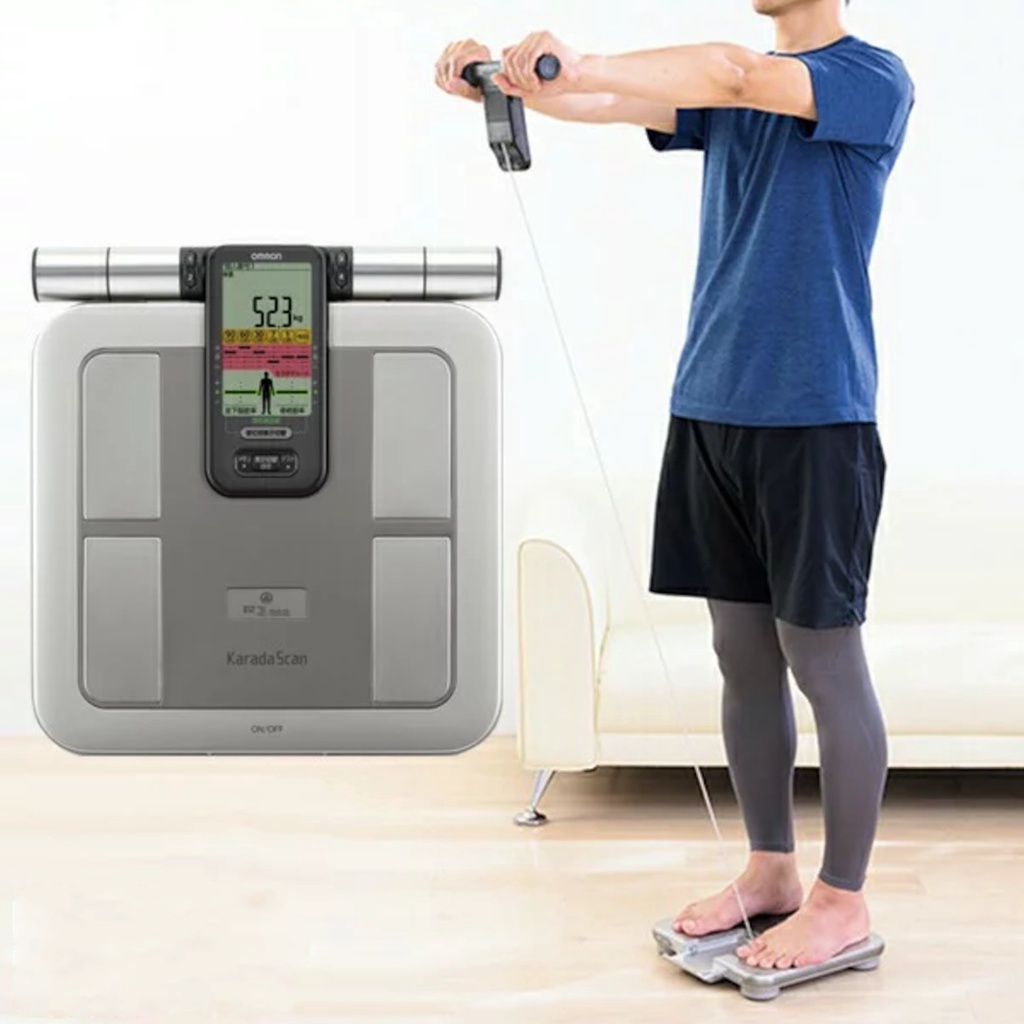 Timbangan Lemak Ukur Komposisi Tubuh Omron Karada Scan HBF-375 / HBF375 / HBF 375 Body Fat Composition Monitor