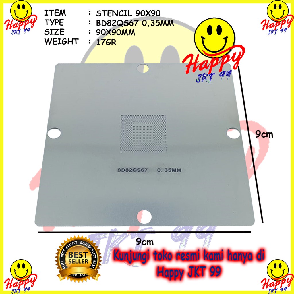 [ HAPPY JKT 99 ] STENCIL 90X90 BD82QS67 BQ82QS77 QS67 QS77 SLJ4K SLJ8B