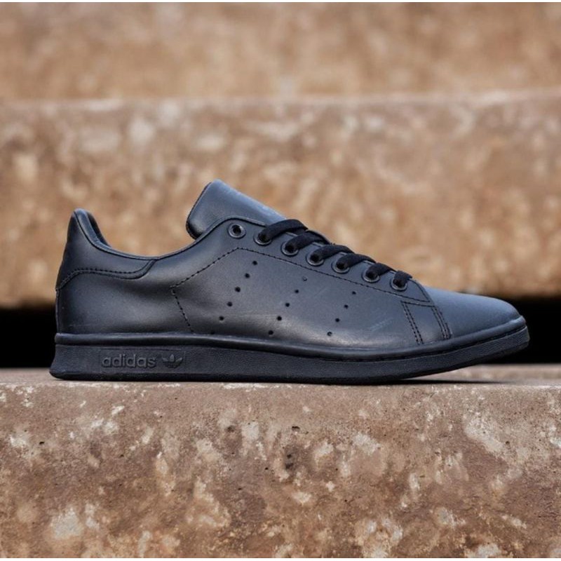 SEPATU ORIGINAL OEM PRIA Ads STAN SMITH TRIPLE BLACK