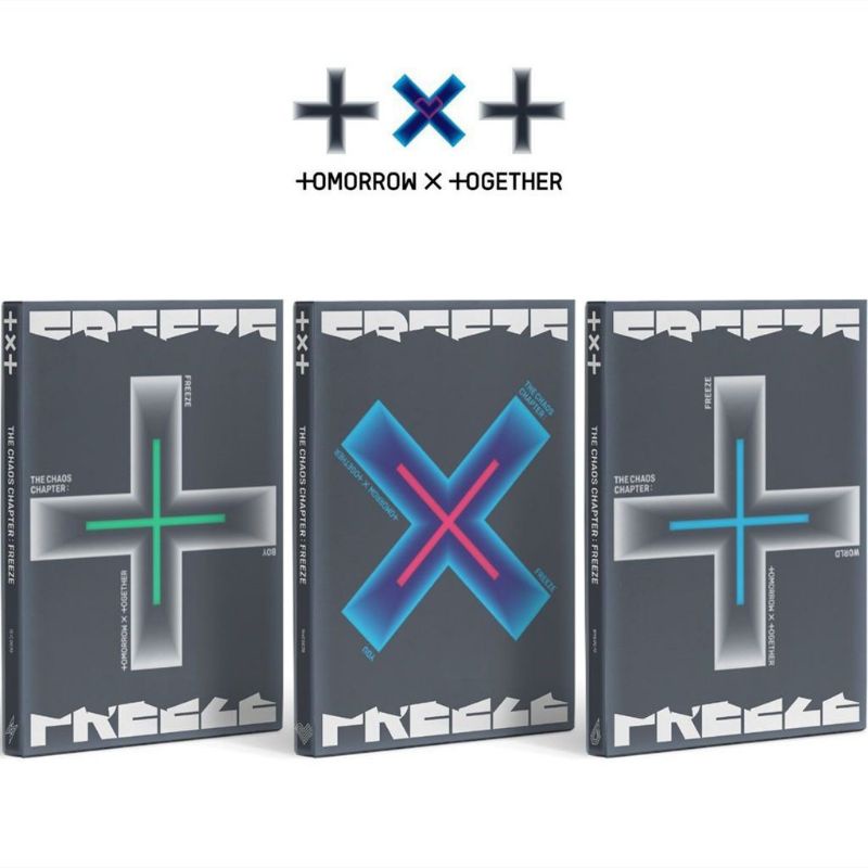 (FULLSET) ALBUM TXT THE CHAOS : FREEZE OFFICIAL ALBUM UNSEALED