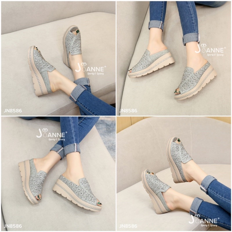 JOANNE Wedges Shoes Wanita JN8586 [ORIGINAL BRAND]