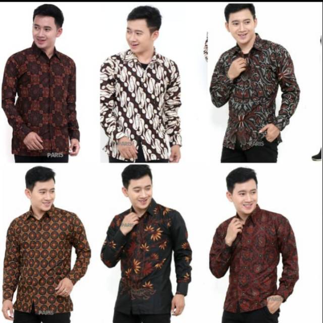 Kemeja batik pria, lengan panjang (asli Pekalongan)
