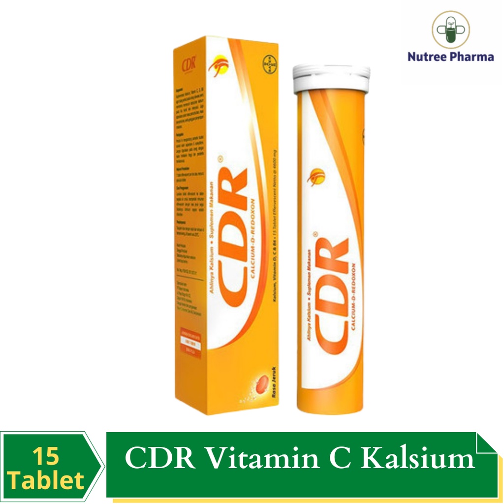CDR PANJANG  VITAMIN C & KALSIUM ISI 15 TABLET