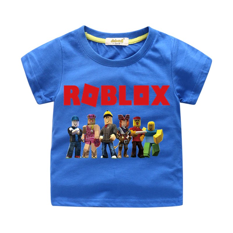 Terlaris Anak Anak 3d Permainan Roblox Cetak T Shirt Pakaian Untuk - blue striped jacket roblox