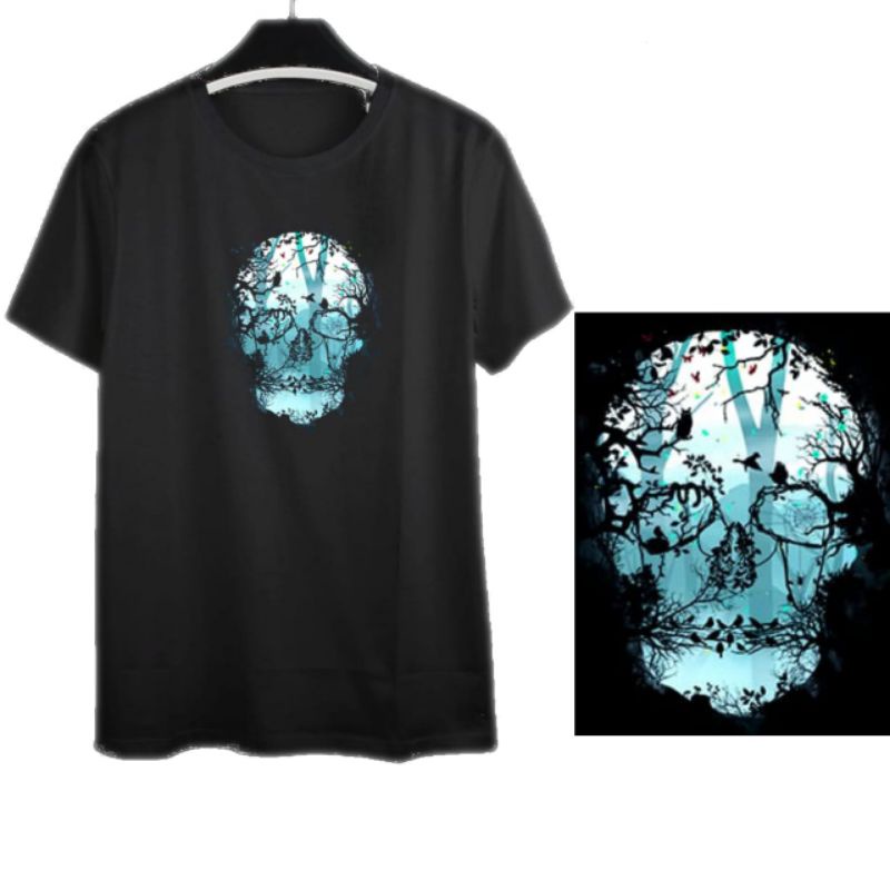 KAOS DISTRO SKULL TENGKORAK  PRIA  COTTONCOMBED30S OVERSIZE