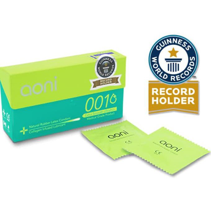 

Bisa Cod Aoni Kondom Latex Tertipis Di Dunia (Extra Smooth 001) - 12 Pack Box Terbaik