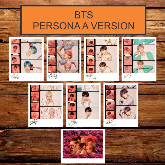SIGNED KPOP POLAROID BTS PERSONA