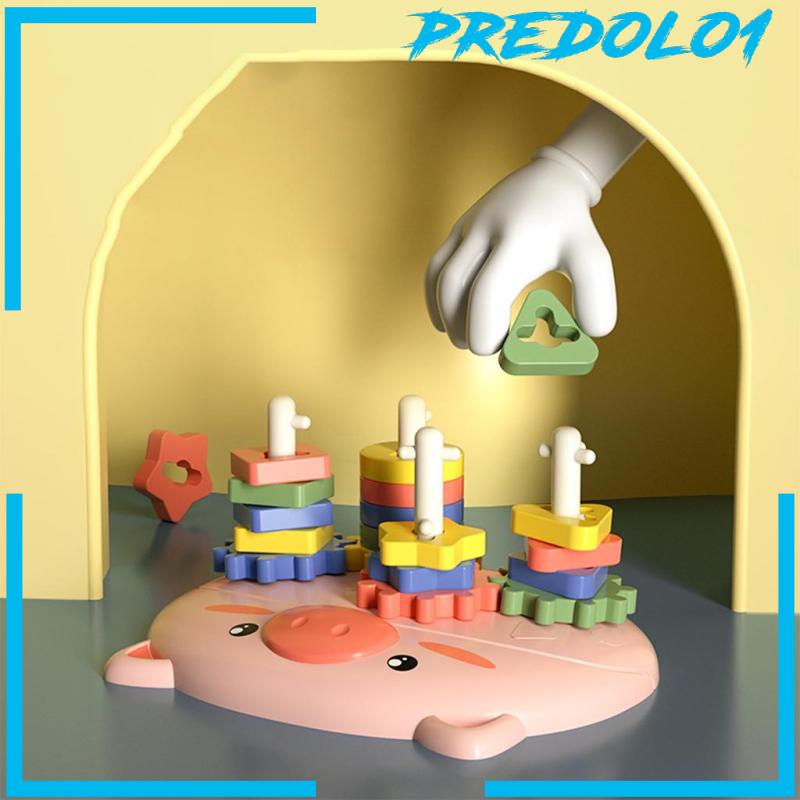 [PREDOLO1] Children Shape Sorter Educational Toys for Boy and Girl 1 2 3 Years Old