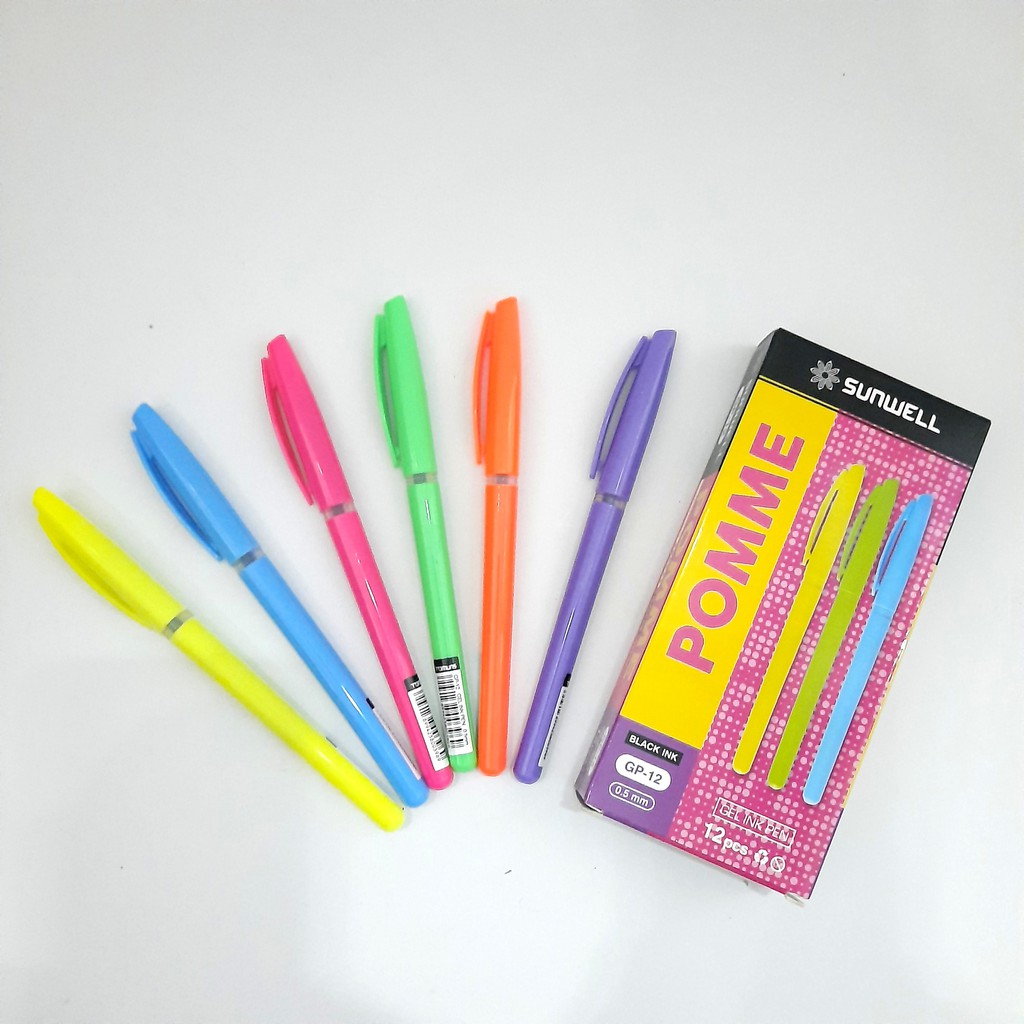 

BALLPOINT PEN SUNWELL POMME GEL INK (PER LUSIN)