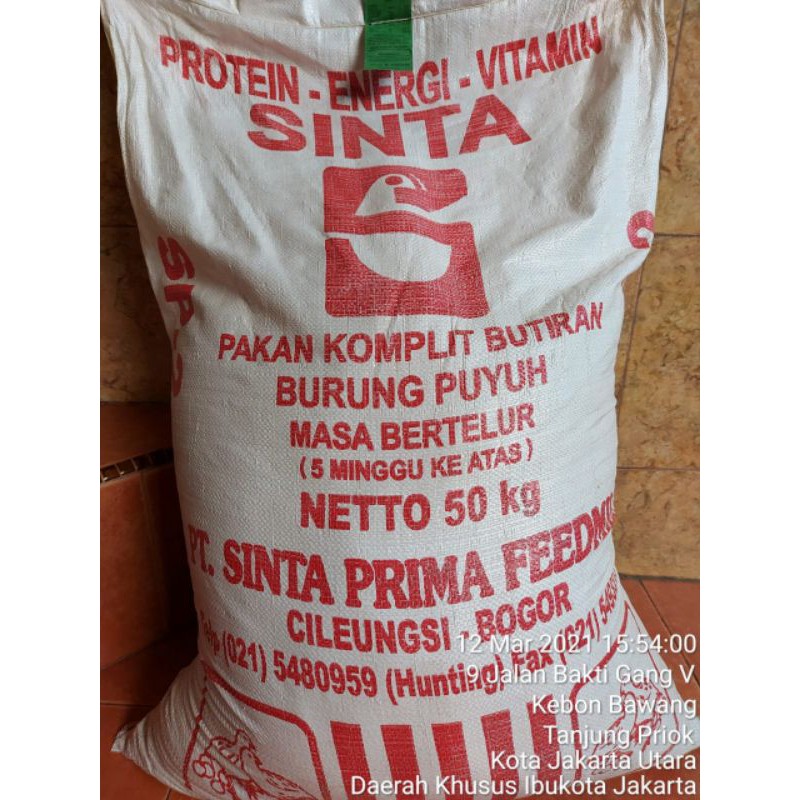 

Murah!!! Pakan Puyuh Petelur SP2 1kg