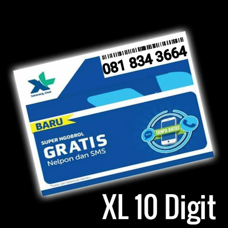 nomor cantik kartu perdana xl axiata prabayar 4G 10 digit langka