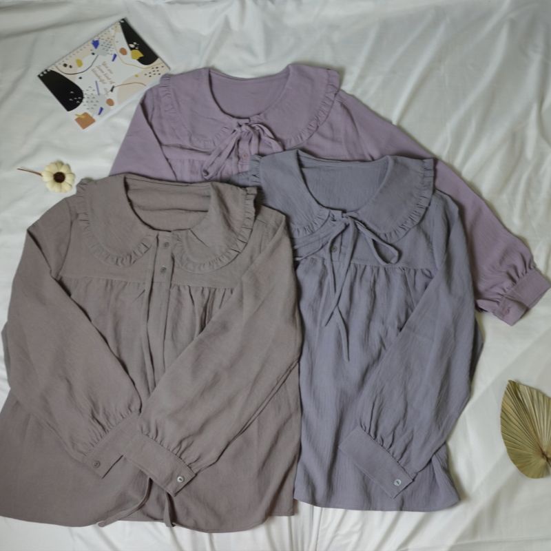 Blouse Crinkle Airflow/ Blouse Crinkle Airflow Premium/ Aleena Blouse Premium