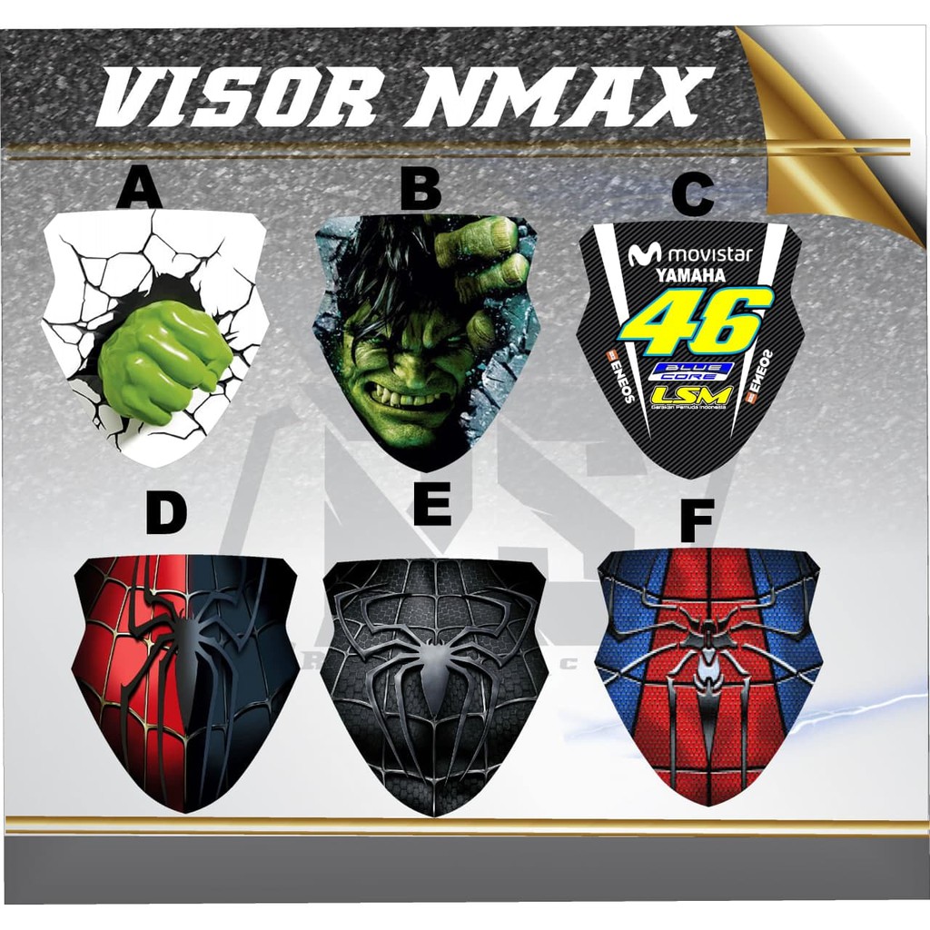 STICKER VARIASI VISOR NMAX -  Sticker winshield -VISOR YAMAHA NMAX- - VARIASI VISOR STANDAR