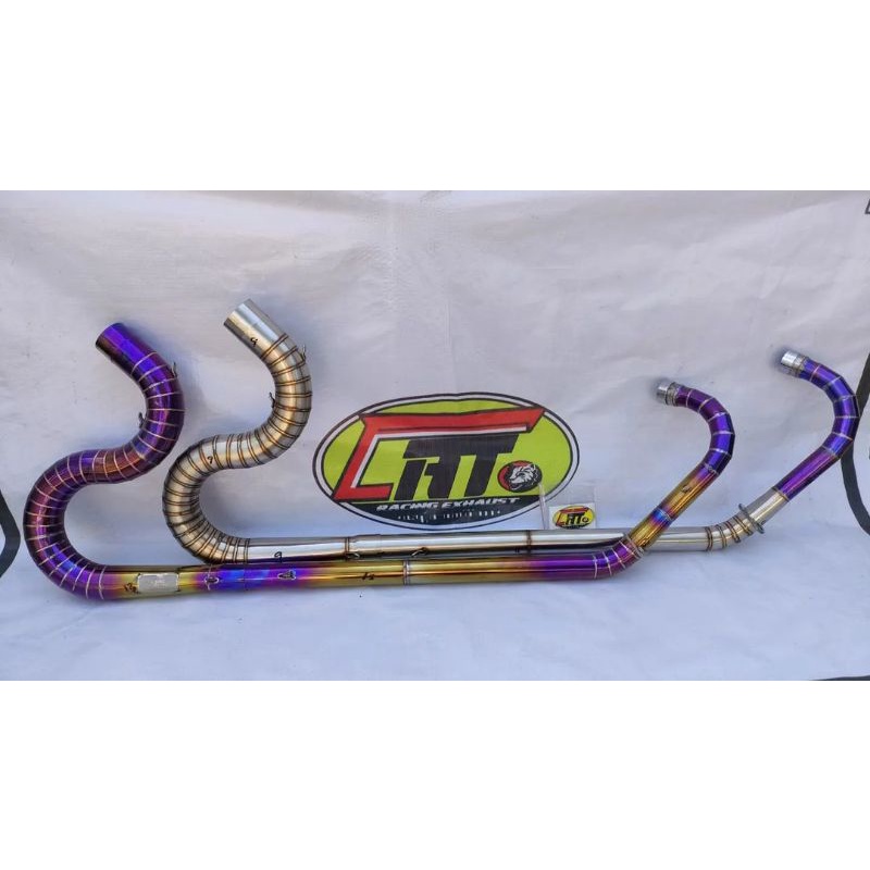 leheran knalpot kobra super panjang untuk Vixion new od nva NVL Vixion r knalpot cat racing exhaust 