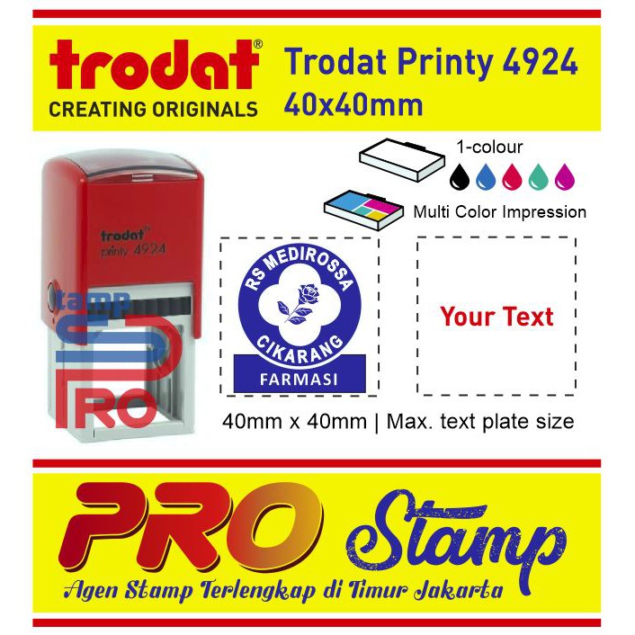 

Stempel Warna Otomatis Custom / Trodat Printy 4924