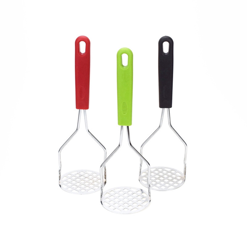 Potato Masher Stainless Steel/Hand Held Fruit Masher Ricer/Alat Pembuat Suplemen Makanan Bayi/Press Crusher/Pressure Ricer Aksesoris Dapur/Masher Ricer Puree Juice