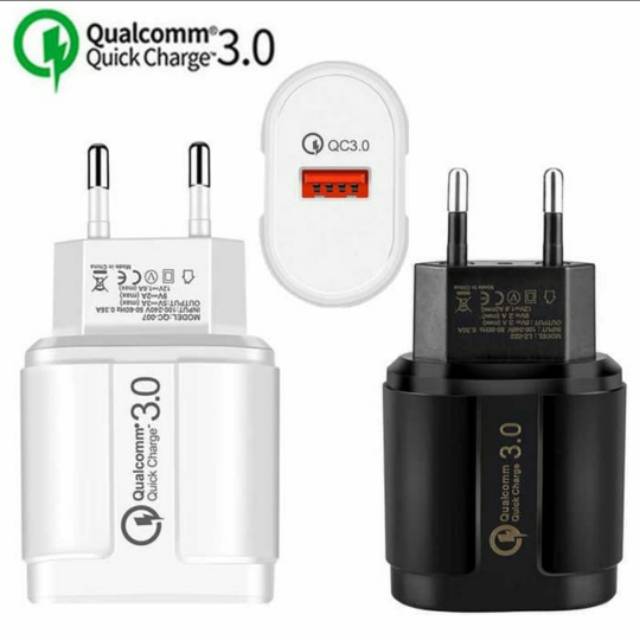 [COD] KEPALA CHARGER QUALCOMM QUICK CHARGE 3.0 ADAPTOR FAST CHARGING CARGER HP QC3.0 LZ023 ORIGINAL