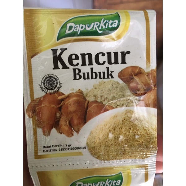 

Kencur bubuk shaset/instan