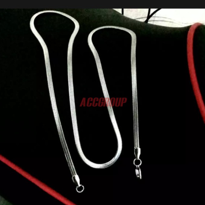 KALUNG TITANIUM MODEL PIPIH ANTI KARAT TITANIUM WANITA/PRIA