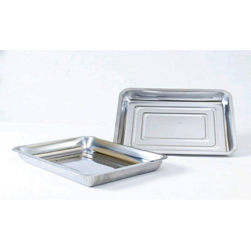 Nampan baki stainless steel cake mold baking tray loyang berbagai macam ukuran harga satuan