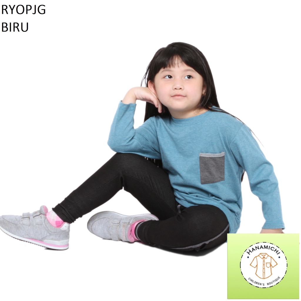 Hanamichi RYOPJG Baju T Shirt Kaos Anak Basic Murah Lengan Panjang