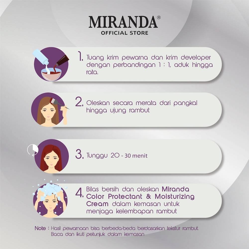 Miranda Hair Color (Cat Rambut Permanen) 30ml