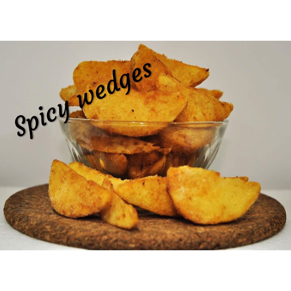 

potato spicy wedges 1kg / kentang wedges bandung / kentang goreng