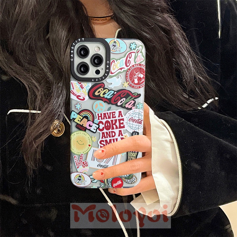 Soft Case Tpu Motif Coca Cola Untuk iPhone 6 6s plus 7plus 8plus 13 11 12 pro Max X XR XS Max SE 2020