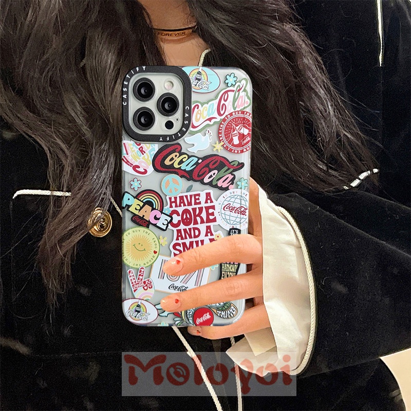 Soft Case Tpu Motif Coca Cola Untuk iPhone 6 6s plus 7plus 8plus 13 11 12 pro Max X XR XS Max SE 2020