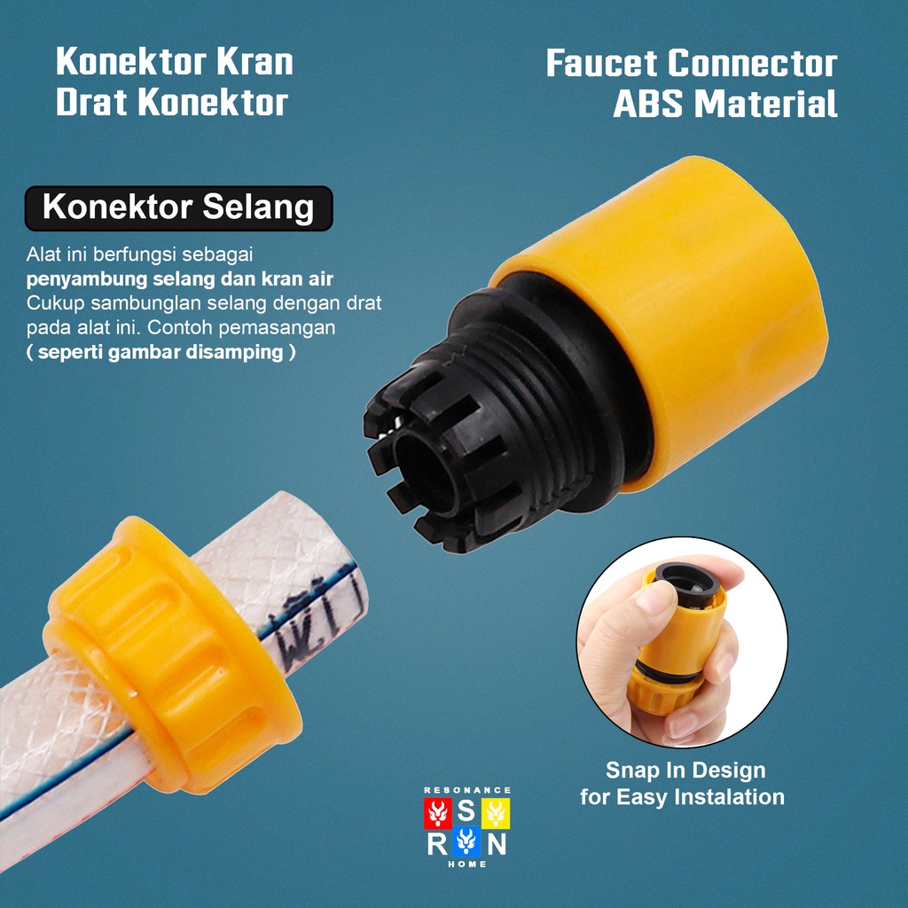 Sambungan Konektor &amp; Adaptor Selang / Kran Air / Connector &amp; Adaptor Resonance Home