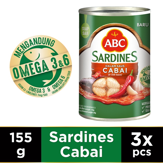 

ABC Sarden Saus Cabai 155 g - Multi Pack 3 pcs