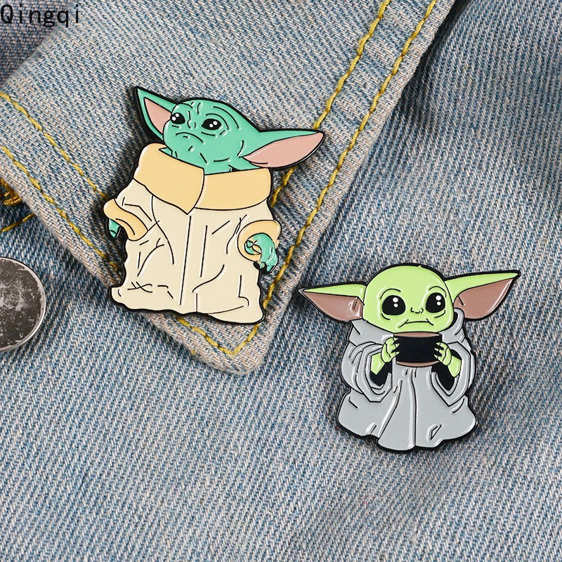 Star Wars Role Master Yoda Enamel Pins Classic Interstellar Movie Brooches Badges Gifts for Friends Cute Yoda Pin