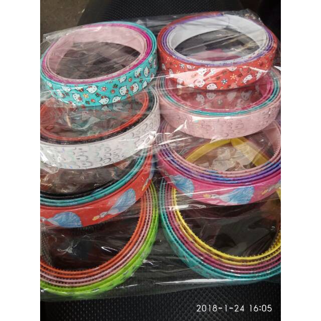 grosir  Bando grosir lusinan lebar motif isi 12 pcs