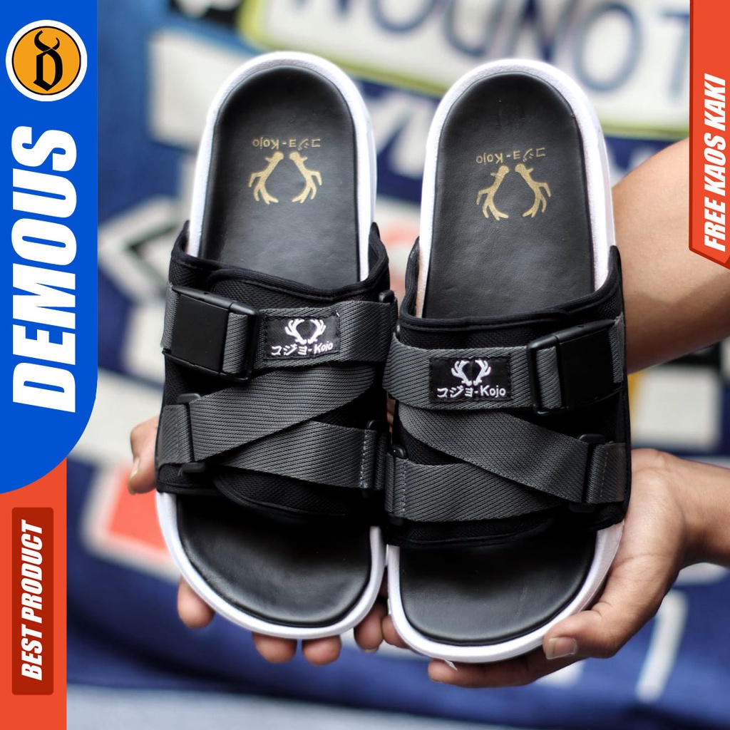 DEMOUS XBRO Sandal Pria Distro Murah Kekinian Slipper