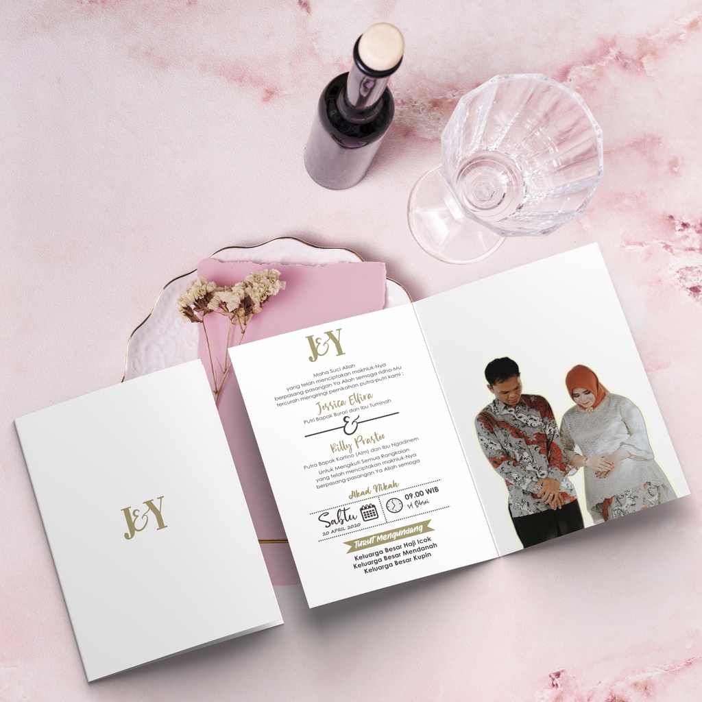

UNDANGAN PERNIKAHAN MURAH MERIAH RUSTIC SIMPLE ELEGANT FOTO FS71