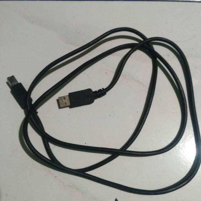 Kabel power dan kabel USB printer seken ( bekas ) normal