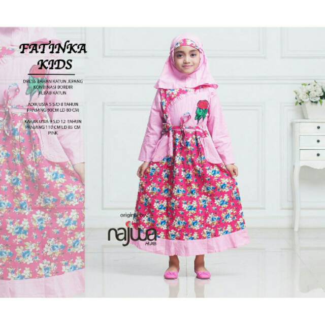 Set gamis Fatinka Kids by najwa