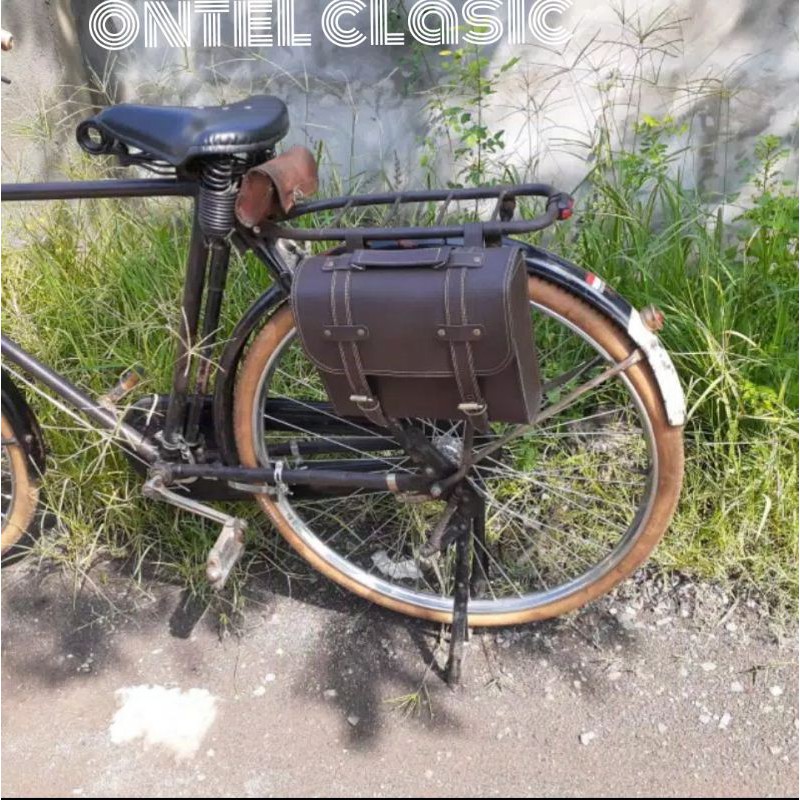 Jual Tas Samping Sepeda Onthel Tas Bagasi Sepeda Ontel Tas Kulit