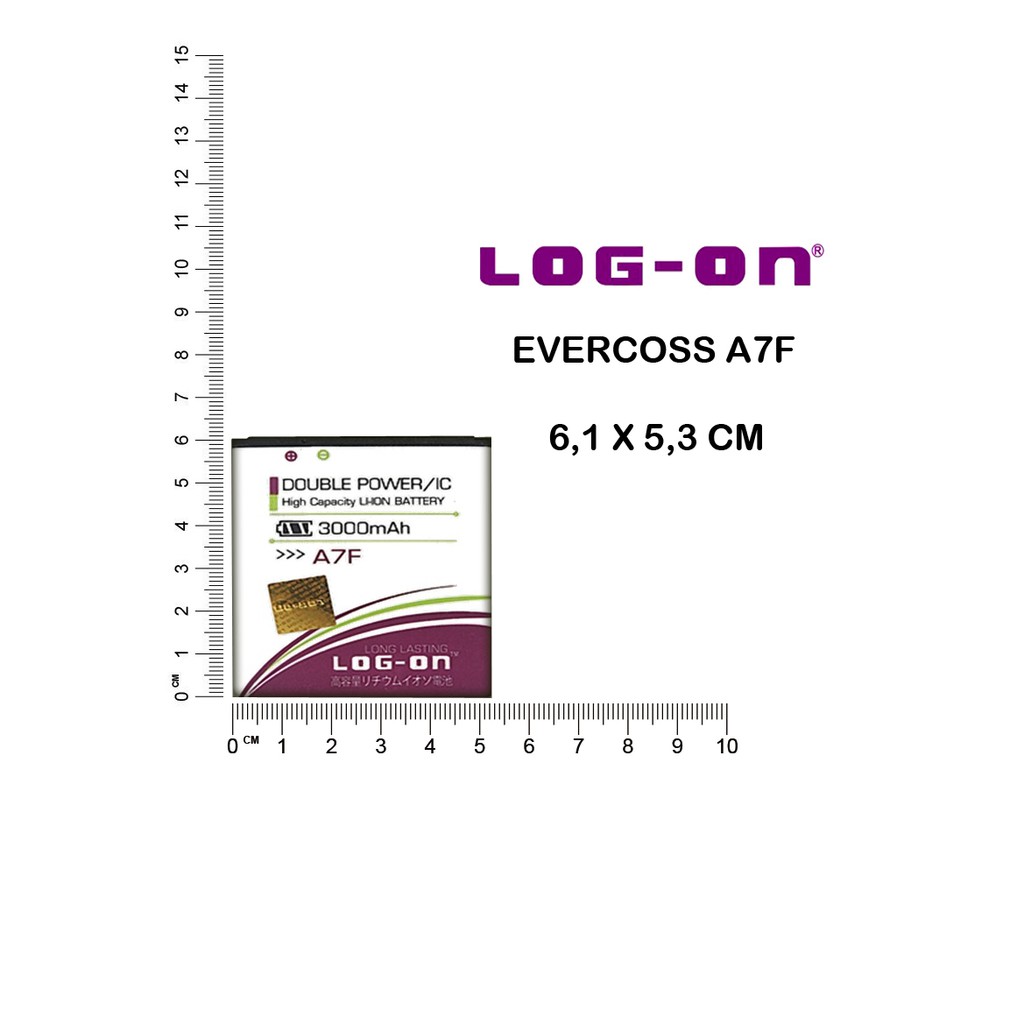 BATERAI EVERCROSS A7F - LOG ON DOUBLE POWER BATRE