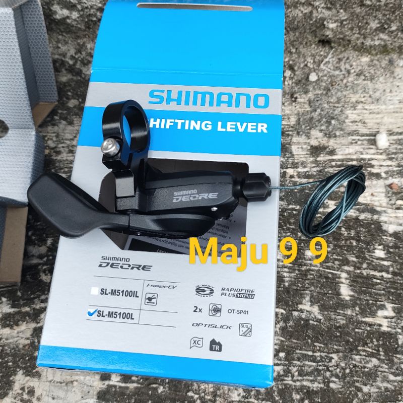 Shifter 2 Speed Shimano Deore M5100 Shifter Kiri 2sp Sepeda Lipat Mtb