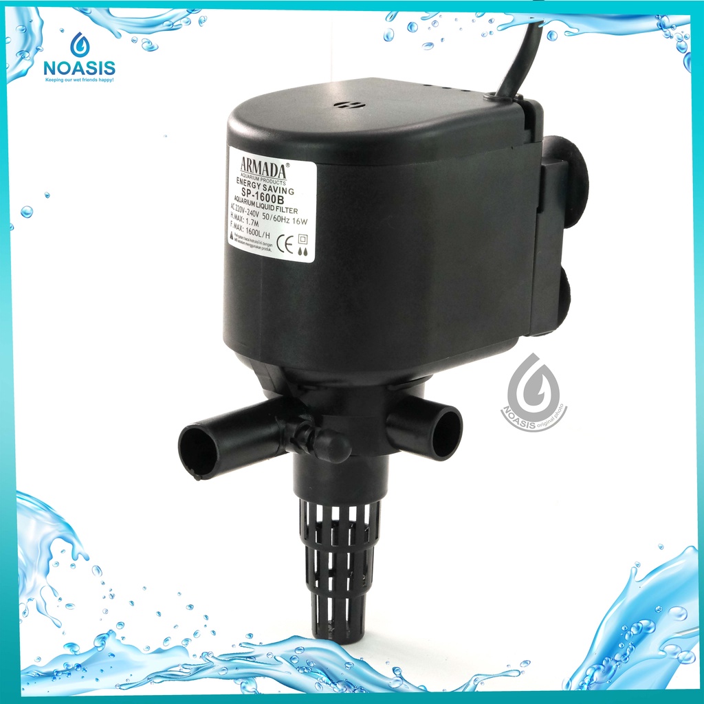 POMPA AIR CELUP LOW WATT AQUARIUM ARMADA SP 1600B SUBMERSIBLE PUMP