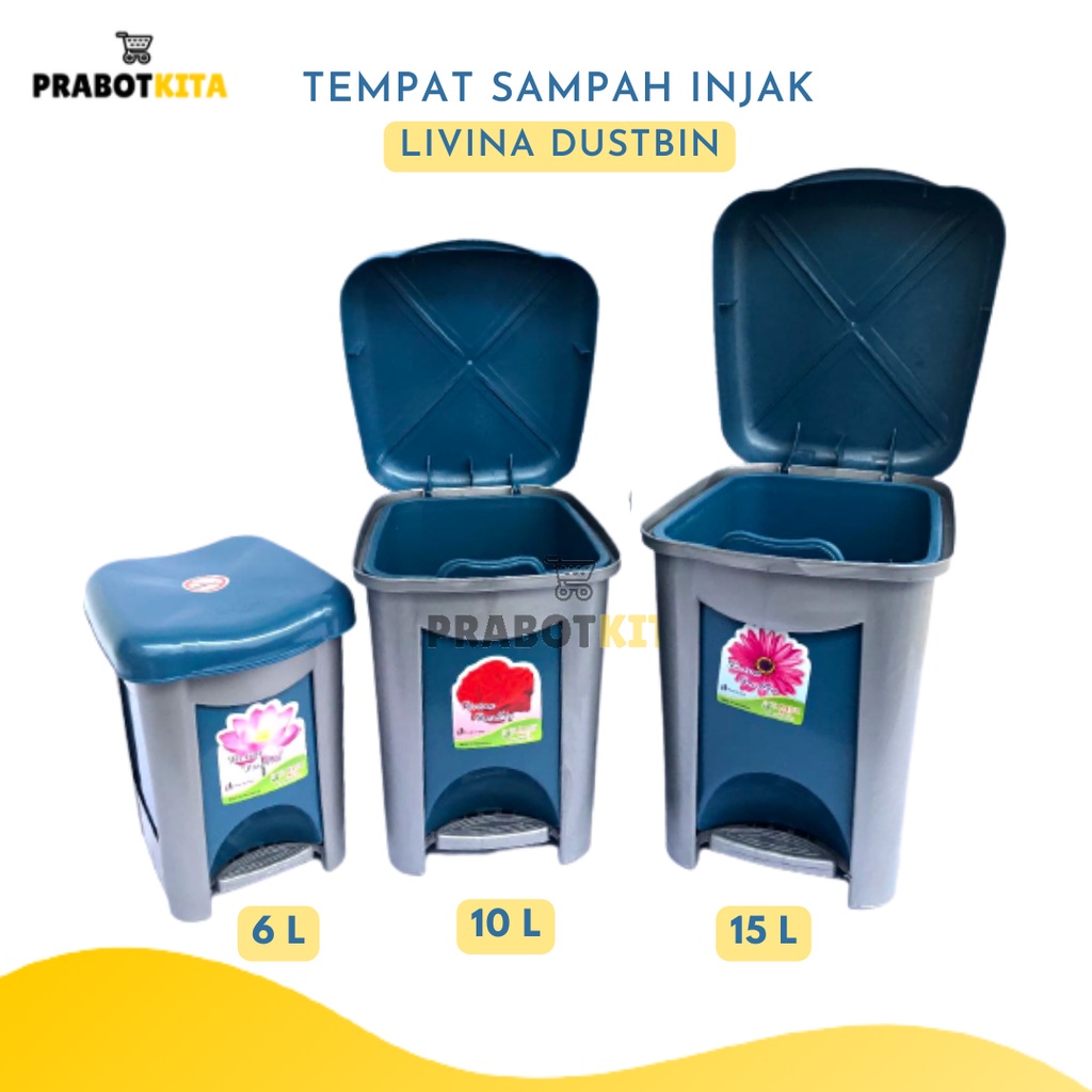 Jual Tempat Sampah Injak Besar Slp Tong Sampah Injek 15 10 6 Liter Tempat Sampah Plastik 4995