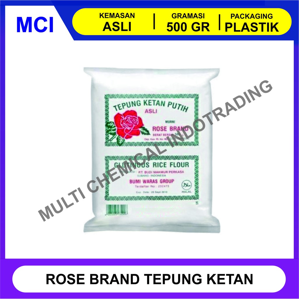 

TEPUNG KETAN PUTIH ROSE BRAND 500 GR