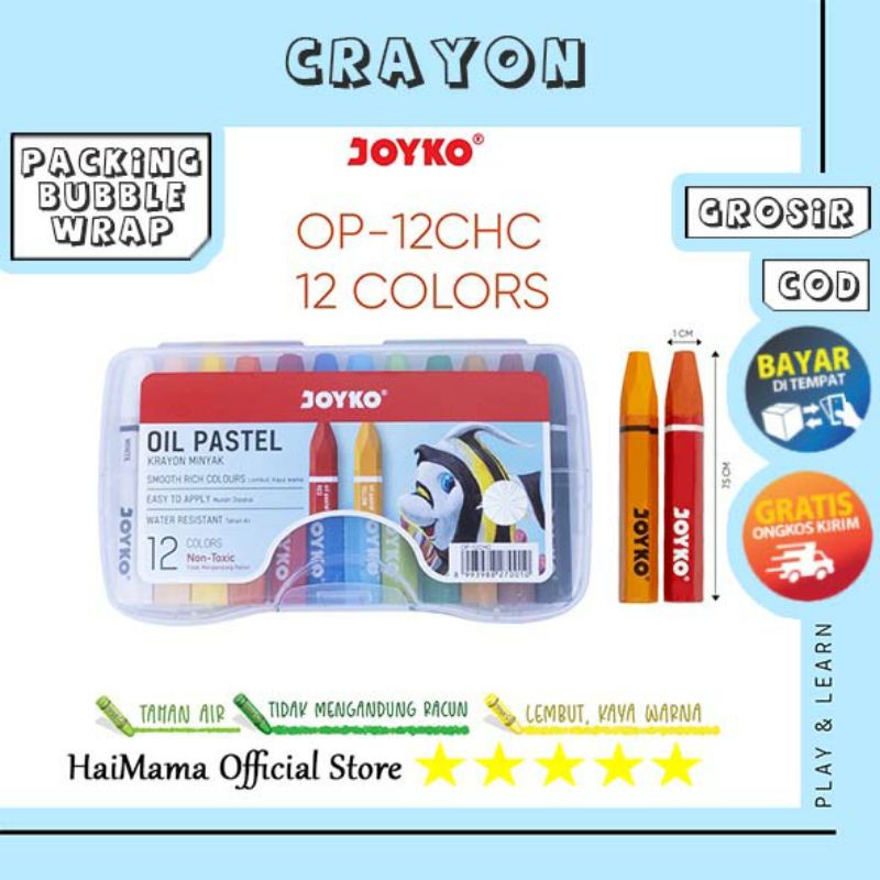 

CRAYON JOYKO 12 WARNA | MEWARNAI | KRAYON JOYKO | ART SUPPLIES