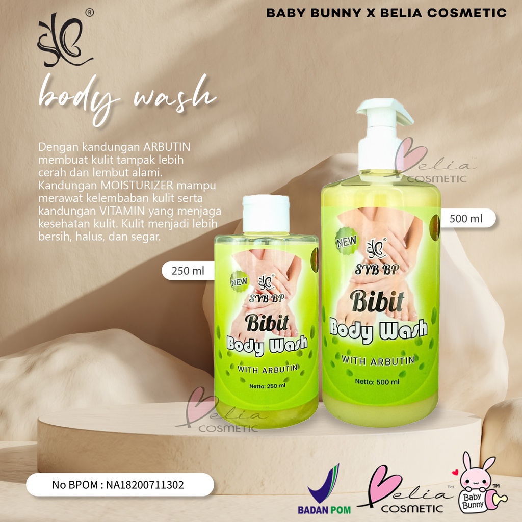 ❤ BELIA ❤ SYB Bibit Pemutih | Lotion | Scrub | Body Wash | Sabun Batang In-Fuse Whitening Bibit Cair | BPOM