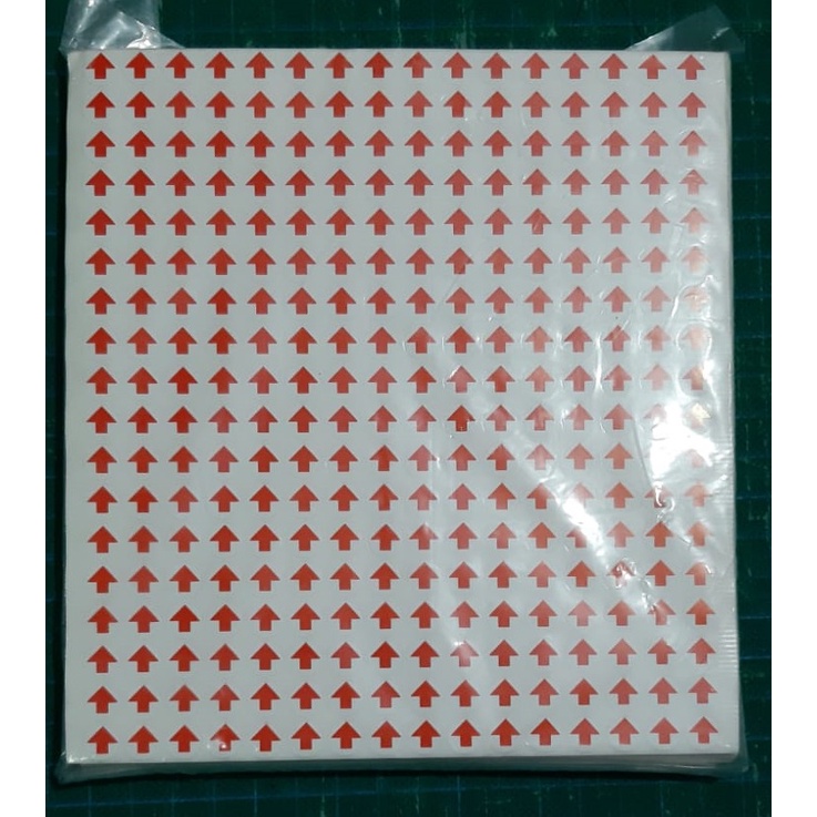 

Stiker Panah Merah 0,8 CM / Label Petunjuk Tanda Arah 1lbr=288pcs