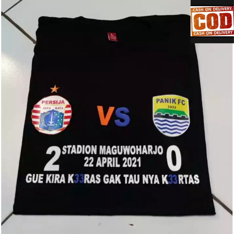 (COD) KAOS PERSIJA CHAMPIONS /  PERSIJA JUARA MENPORA 2021 / TSHIRT BAJU PRIA TERLARIS