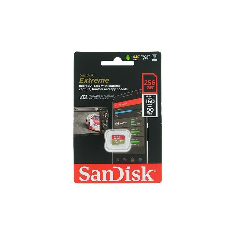 Micro SD SanDisk Extreme SDXC 256GB 160MB/s Original